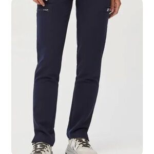 Figs Yola Skinny Scrub Pants Navy Small